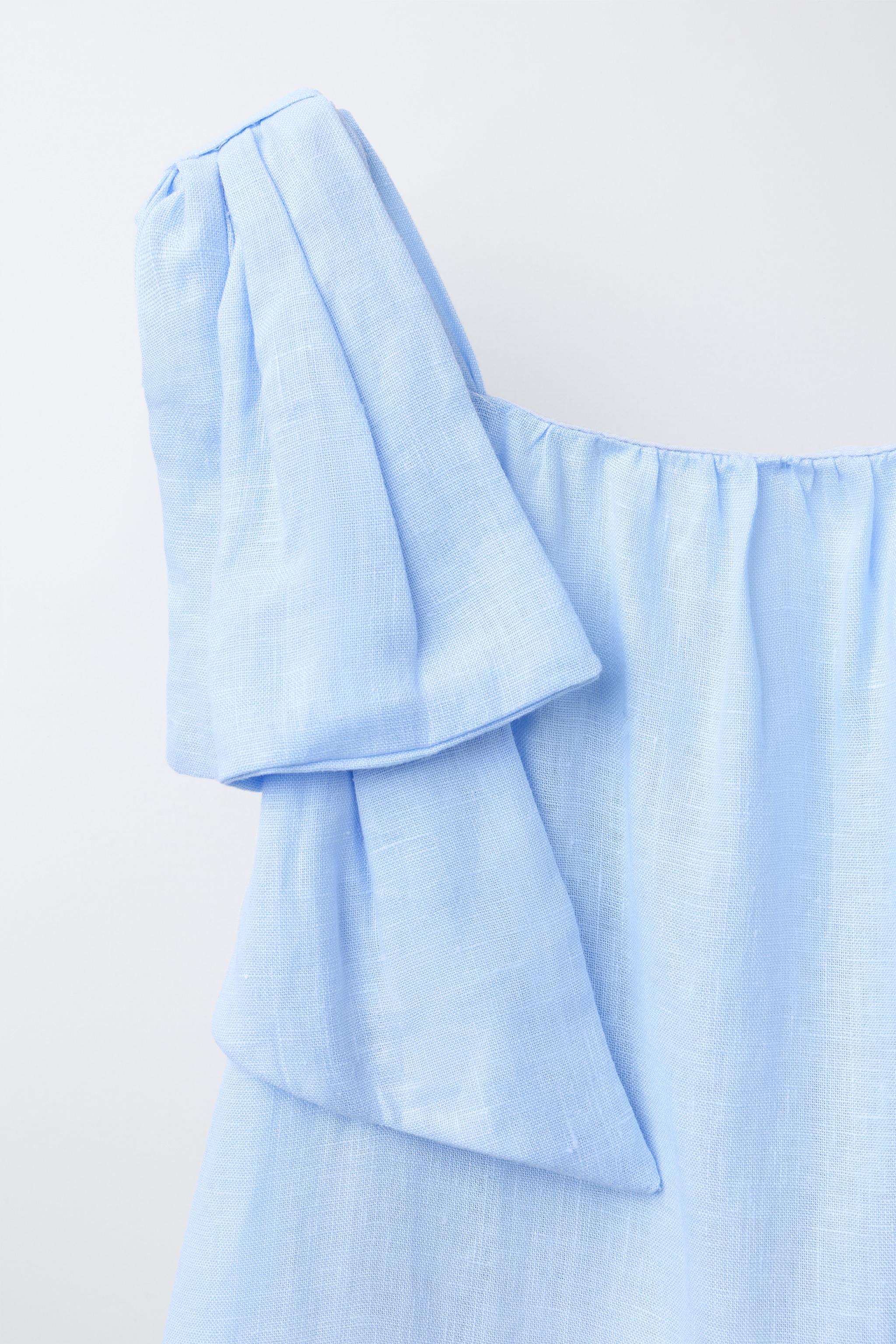 LINEN BOW DRESS